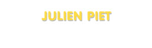 Der Vorname Julien Piet